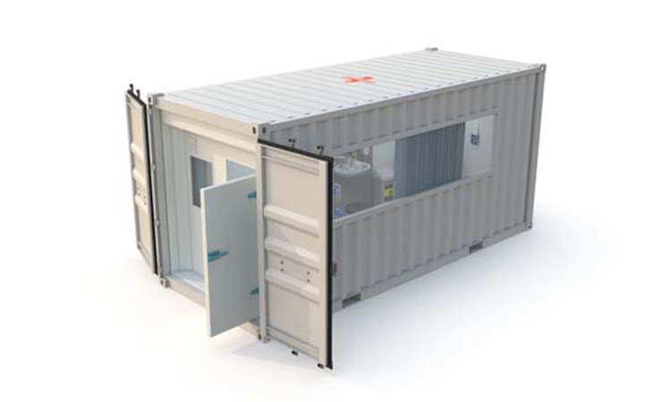 The enak container clinic produced for in rural areas